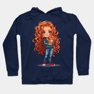 Ginger Girl Ginger Cat Hoodie